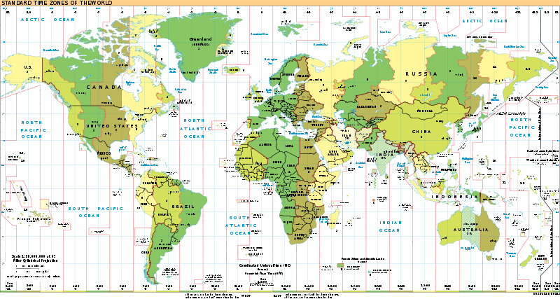 Timezones of the world